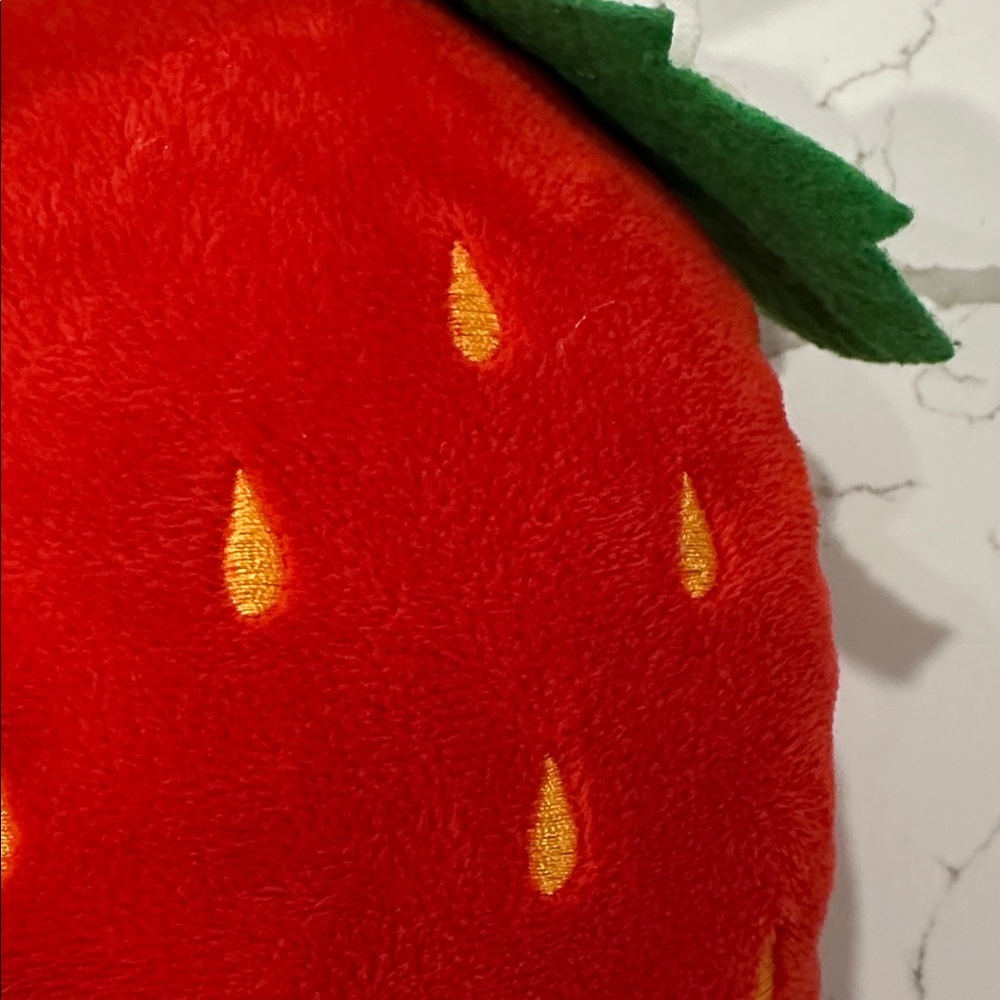 Shopkins Fiesta Red Strawberry Plush with Green Leaves NWT - Picture 7 of 10